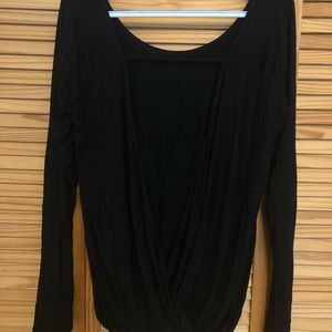 Black namaste top